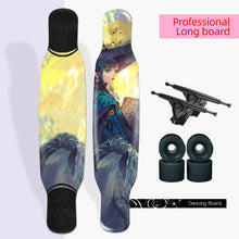 Load image into Gallery viewer, ARDEA Long board Dancing Russia Maple Skateboard Deck Longboard Trucks boy and girl Beginner Skate board Personalized Custom