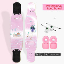 Load image into Gallery viewer, ARDEA Long board Dancing Russia Maple Skateboard Deck Longboard Trucks boy and girl Beginner Skate board Personalized Custom