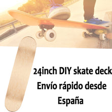 Load image into Gallery viewer, DIY 60*15*1cm Skateboard Maple Blank Skateboard Deck Double Concave Skate Board Natural Wood Maple Longboard Douber Rocker Board