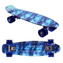 Load image into Gallery viewer, Illusion sky design 22inch Skateboard Mini Cruiser Skateboard Plastic Longboard Banana Fishboard good quality level for adults
