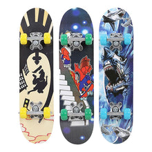 Load image into Gallery viewer, Popular 3 Style Maple Wood Pulley Wheel High Speed Complete Skateboard Skate Board Teenagers Hoverboard Deck Skateboard
