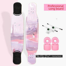 Load image into Gallery viewer, ARDEA Long board Dancing Russia Maple Skateboard Deck Longboard Trucks boy and girl Beginner Skate board Personalized Custom
