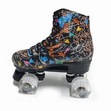 Load image into Gallery viewer, Microfiber Roller Skates Double Row 4 Wheels PU Skating Shoes Sliding Inline Skates Kids Gifts Roller Sneakers Training
