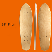 Load image into Gallery viewer, Maple Skateboard Natural Wood Longboard Mini Cruiser Board Skateboards Deck Double Concave Skate Outside Sports Equipment
