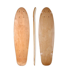 Load image into Gallery viewer, Maple Skateboard Natural Wood Longboard Mini Cruiser Board Skateboards Deck Double Concave Skate Outside Sports Equipment
