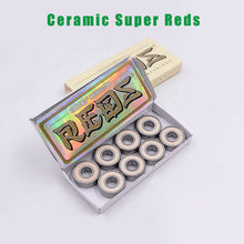 Load image into Gallery viewer, Skateboard Bearings Ceramic Super Reds High Speed Skate Board Part Professional Roller Scooter Double Rocker Longboard Accessory
